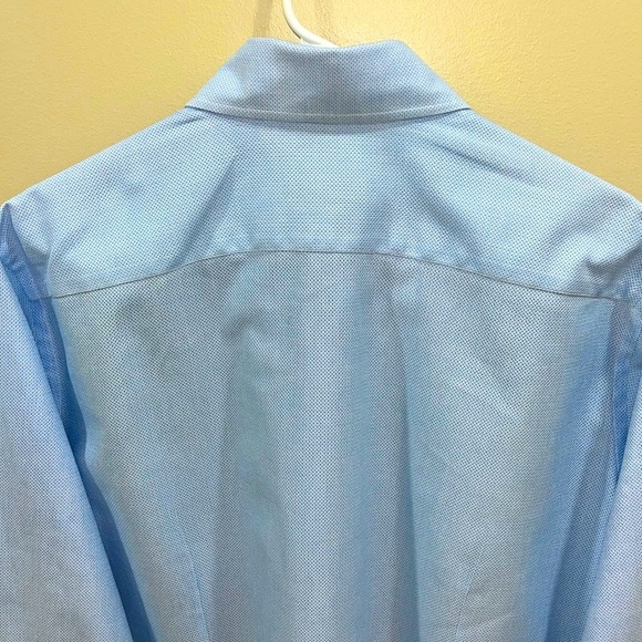 Thom Sweeney Men’s Sky Blue 100% Cotton Handmade Button Down Shirt. 17/43. - Picture 9 of 12